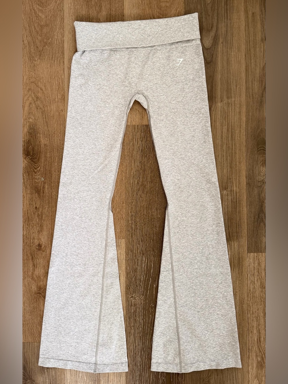 Gymshark COTTONMOVE Cotton Blend Seamless Flared Legging Grey Sz Small NWOT